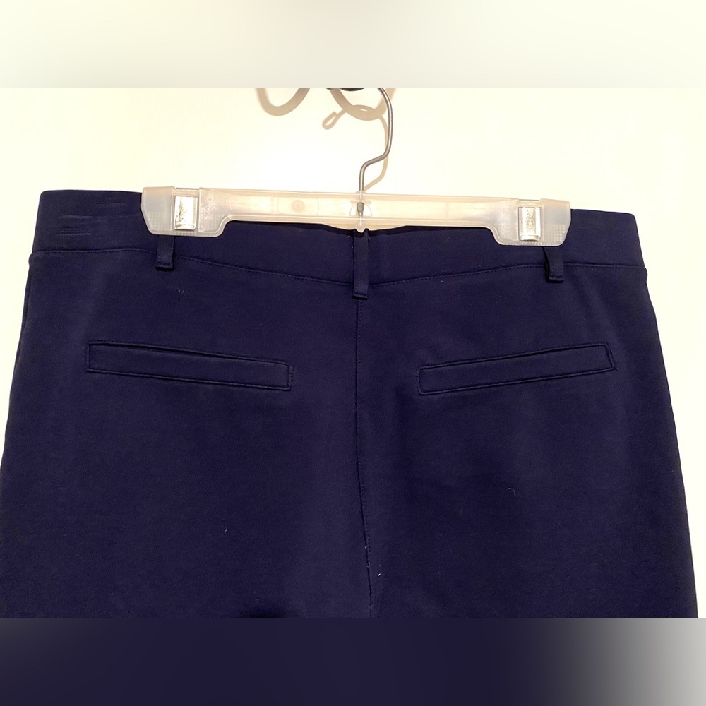 Betabrand Women's Classic Dress Pant Yoga Pant Straight Leg Navy Petite Small - Picture 5 of 6
